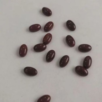 Cabochon Findings, Mini Oval, Red Jasper, 8x5 mm+