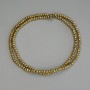 Hematite Beads Gold Color, Faceted Rondelle 3x2 mm on Thread, Length 40 cm+