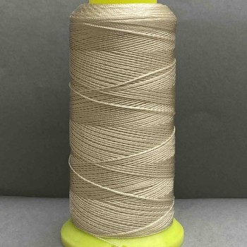 Bobbin thread, light beige color, 0.6 mm diameter, nylon for crafts, 300 m