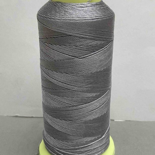 Gray bobbin thread, 0.6 mm diameter, nylon for crafts, 300 m