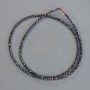 Hematite Beads Faceted Ball 2mm +/- on Thread, Length 38cm+