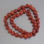 Sponge coral beads, faceted, diameter 9–11×9–12 mm, length 42 cm on thread