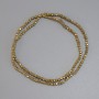 Gold-colored hematite beads, 2x2mm, faceted, on thread, length 38 cm+