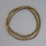 Hematite Beads Gold Color Faceted Rondelle 4x2mm on Beading Wire, Length 38 cm+