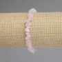 Rose quartz chip bracelet 8-9×3-5 mm chips, length 18 mm, stretchy