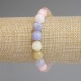Morganite Bracelet Smooth Beads 10mm+-, Length 18mm+- Stretch