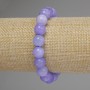 Aquamarine bracelet with smooth beads, 10 mm diameter, 18 cm stretch
