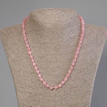 Tourmaline Necklace with Faceted Cube Beads, 5x5 mm, Length 50 cm +- with Clasp