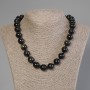 Sun Obsidian Necklace — Smooth Bead, 14mm Diameter, 50cm Length ± with Clasp