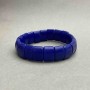 Azurite Bracelet with Rectangular Stones (Imitation), 15x10 mm, Length 18 cm +/- Stretch