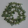 Diopside Chip Beads, diameter 11-15×1-2, 5mm+-, seed beads 3mm+-, length 39m+- on thread