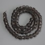 Smoky Quartz Beads, Faceted Cube, 7x7 mm, 40 cm length on thread
