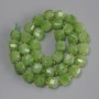 Chrysolite Olivine Faceted Cube Beads, 8.5 × 8.5 mm, length 38 cm on thread