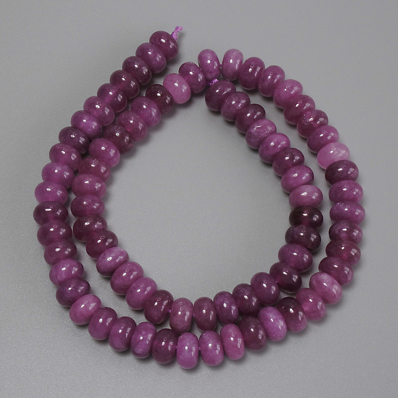 Tourmaline Rondelle Beads, 8x5 mm diameter, length approx. 38 cm on a thread