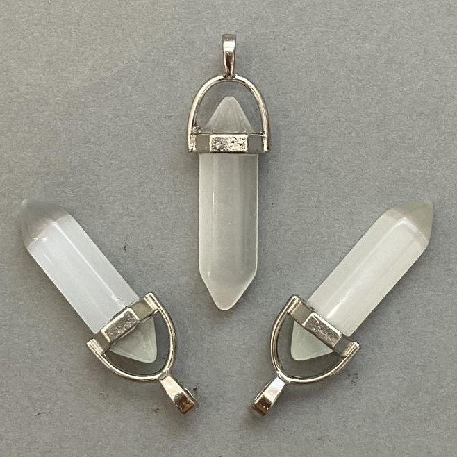 Cat's Eye Pendant Hexagonal Crystal Sphere 8x31x41mm+