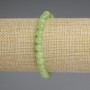 Bracelet Chrysoprase Olivine Smooth Bead 6mm, Length 18mm, Stretch