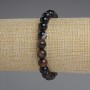 Agate Bracelet with Smooth Beads, 8mm Diameter, 18mm Length, Stretch