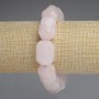 Pink Quartz Bracelet - Faceted 20x15mm, length 18mm, stretch