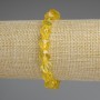 Citrine Bracelet with Faceted Beads, 9x8 mm Diameter, 18 mm Length, Stretch