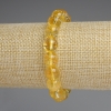 Stretch Citrine Bracelet with Smooth Beads, 10 mm Diameter, 18 cm Length