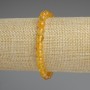 Citrine bracelet with smooth beads, 7mm diameter ±, 18mm length ±, stretch