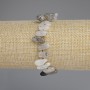 Bracelet of rutile quartz 'Hairy' Butterfly, diameter 11-14x6-7mm ±, beads 3mm ±, length 18cm ±