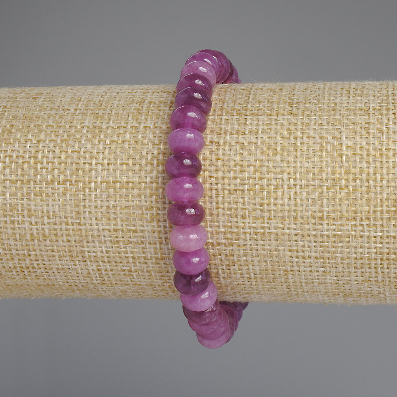 Tourmaline Rondelle Bracelet, diameter 8x5mm+-, length 18 cm +