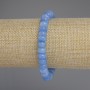 Aquamarine Rondelle Bracelet, 8×4.5 mm diameter, 18 mm length, stretchy base