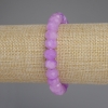 Lavender Amethyst Faceted Rondelle Bracelet, diameter about 10x7 mm, length about 18 mm, stretch