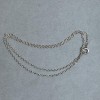 Silver-toned metal chain, length 42 cm+