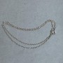 Silver-toned metal chain, length 42 cm+