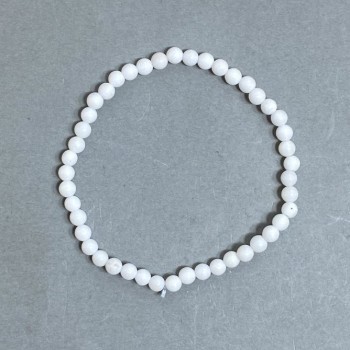 Agate Bead Bracelet, 4 mm diameter ±, 18 mm length ±, stretch