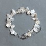 Bracelet Baroque Pearls 'Butterfly' 13-15 x 7-8, 5 mm ±, length 20 mm + 5 cm extender chain
