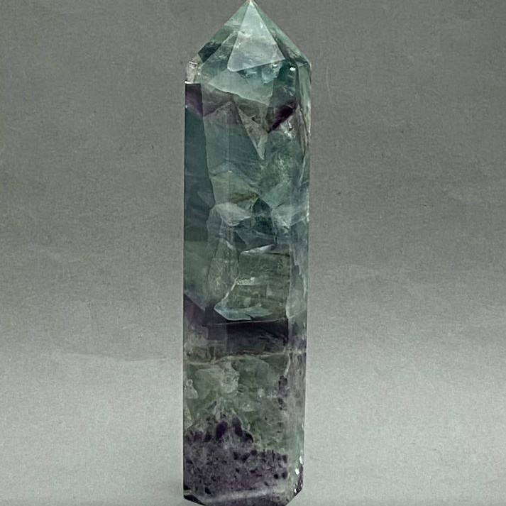 Natural fluorite souvenir pencil, 16x4 cm, ± weight 426 g