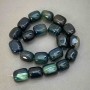 Bar-shaped Agate Beads, diameter 17-19 x 15-17 mm ± on thread, length 38 cm+