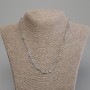Labradorite necklace with faceted cubes, diameter 4x4 mm, length 45 cm +/- with clasp
