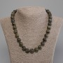 Labradorite Necklace - Smooth Bead, 12mm Diameter, 50cm Length with Clasp