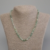 Emerald Necklace with Faceted Cube Beads