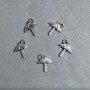 SALE! Umbrella Pendant Findings, Plastic, Dark-Silver Color, Size 18x16x3 mm +/- Hole, 3 mm Diameter +/- Packaging 0.5 kg