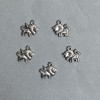 SALE! Lion pendant hardware, plastic, dark silver color, size 16x16x3 mm ± hole, diameter 2-3 mm ± packaging 0.5 kg