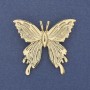 Brooch 'Butterfly' golden metal 45x42mm+
