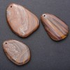 Tiger's Eye Natural Stone Pendant 50x35mm (±10mm)