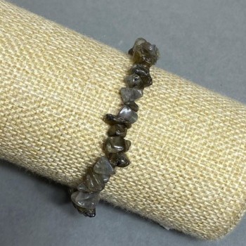 Labradorite Chip Bracelet, diameter 6-9×1-6 mm +/-, length 18 mm +/-, elastic