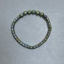 Hematite Wave Bracelet, diameter 7.5x5, 55 mm ±, bead 8 mm ±, length 18 cm stretch