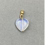 Moonstone Heart Pendant 19x12mm+