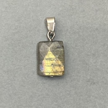 Pendant Labradorite Faceted Link 27x11mm+