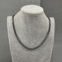 Hematite Zigzag Necklace, bead diameter about 4x5 mm, length 42 cm