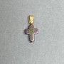 Hematite Cross Pendant 19x8.5 mm+