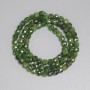 Diopside Beads, Faceted Cube 4x4 mm, 38 cm Length on Thread