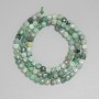 Emerald Beads - Faceted Cube, 4x4 mm, 39 cm length on thread